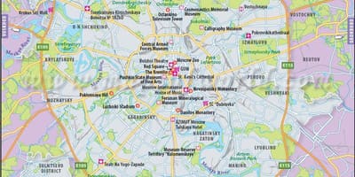 แผนที่ของมอสโคว์หมายเลข