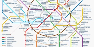 รถไฟใต้ดินมอสโคว์แผนที่