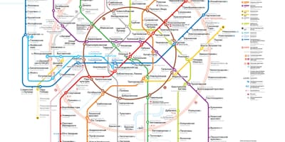 แผนที่ของมอสโคว์เมโทร