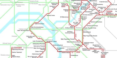 แผนที่ของ Moskva กระเช้า